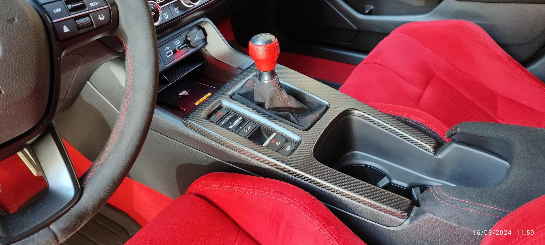 11th Gen Honda Civic JSWAN Real Carbon Fiber Center Console IMG_20240316_115937