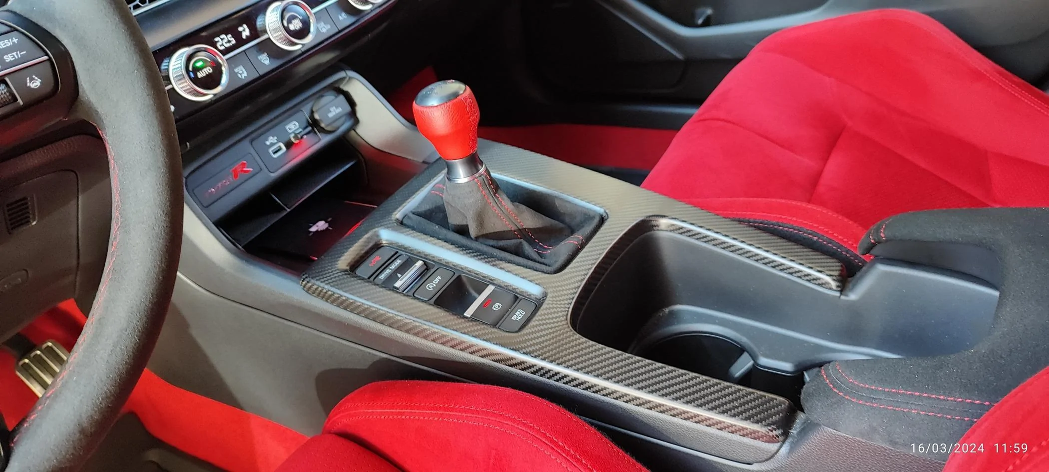 11th Gen Honda Civic JSWAN Real Carbon Fiber Center Console IMG_20240316_115945