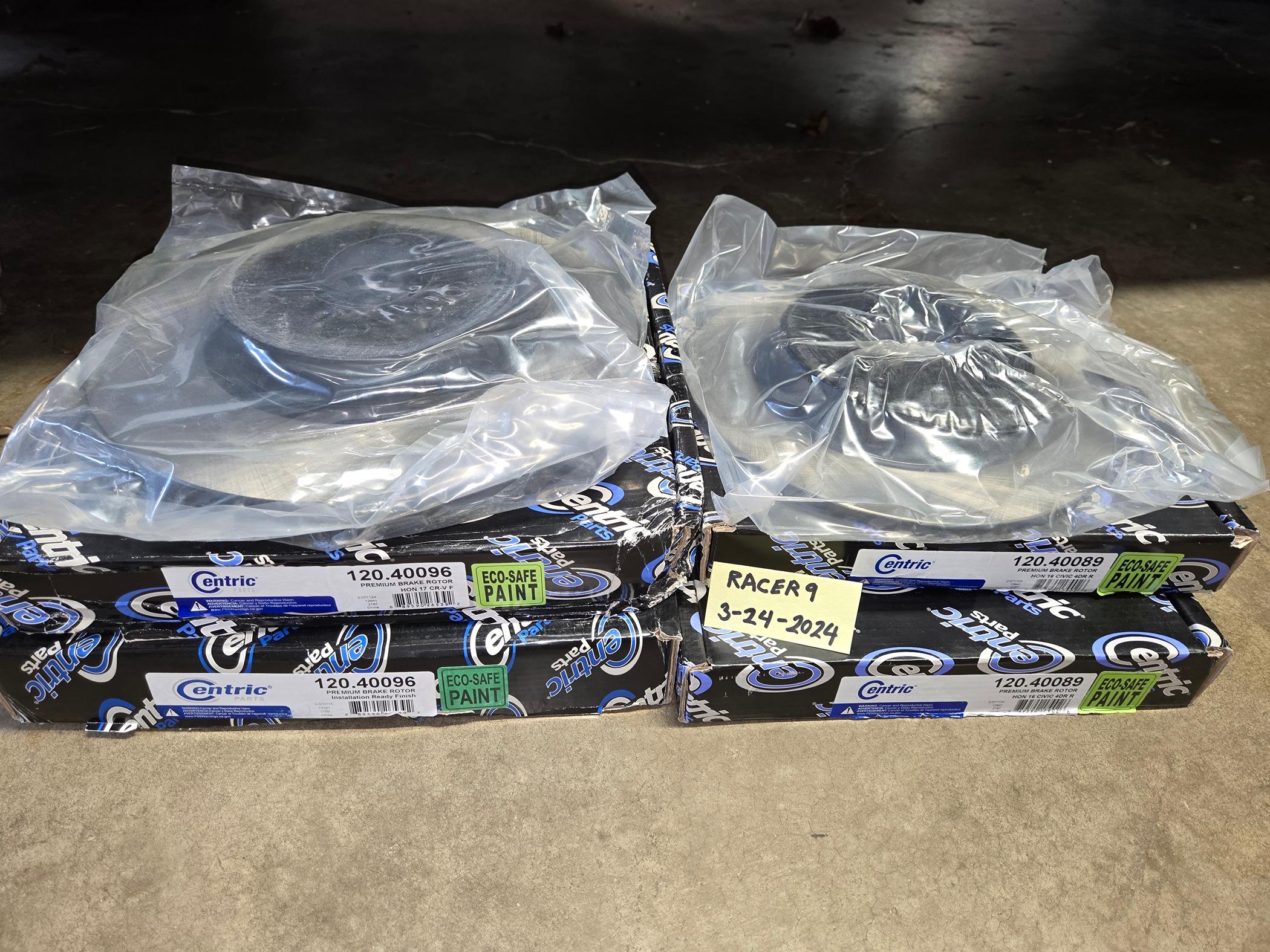 11th Gen Honda Civic 11th Gen Civic Si / Current Gen Acura Integra (not Type S) - Complete Set of New Centric Premium Front and Rear Brake Rotors Si Brake Rotors_Civicxi_20240324_180738