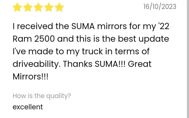 11th Gen Honda Civic Blind Spots?⚡Reduce Blind Spots & Glare⚡SUMA Mirror Customer's Reviews WhatsApp Image 2024-04-05 at 19.40.28