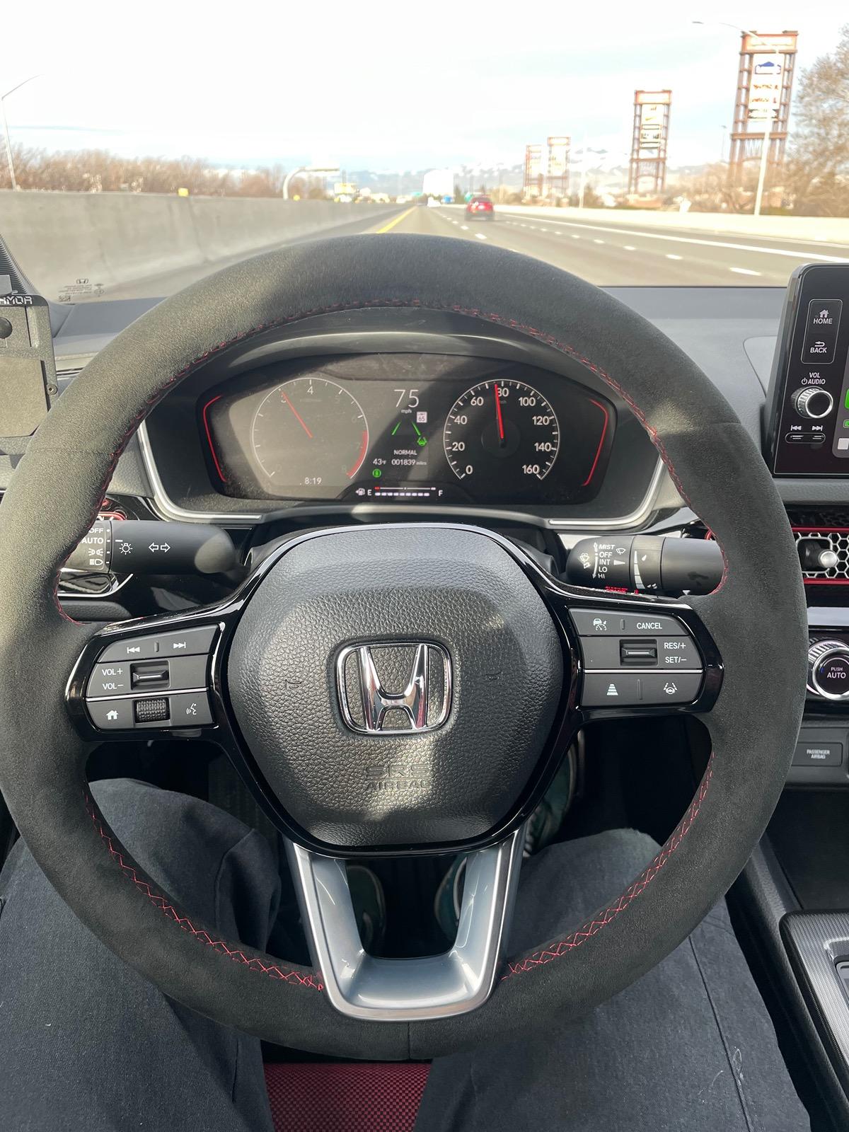 11th Gen Honda Civic SOLD Type r suede OEM steering wheel IMG_1681