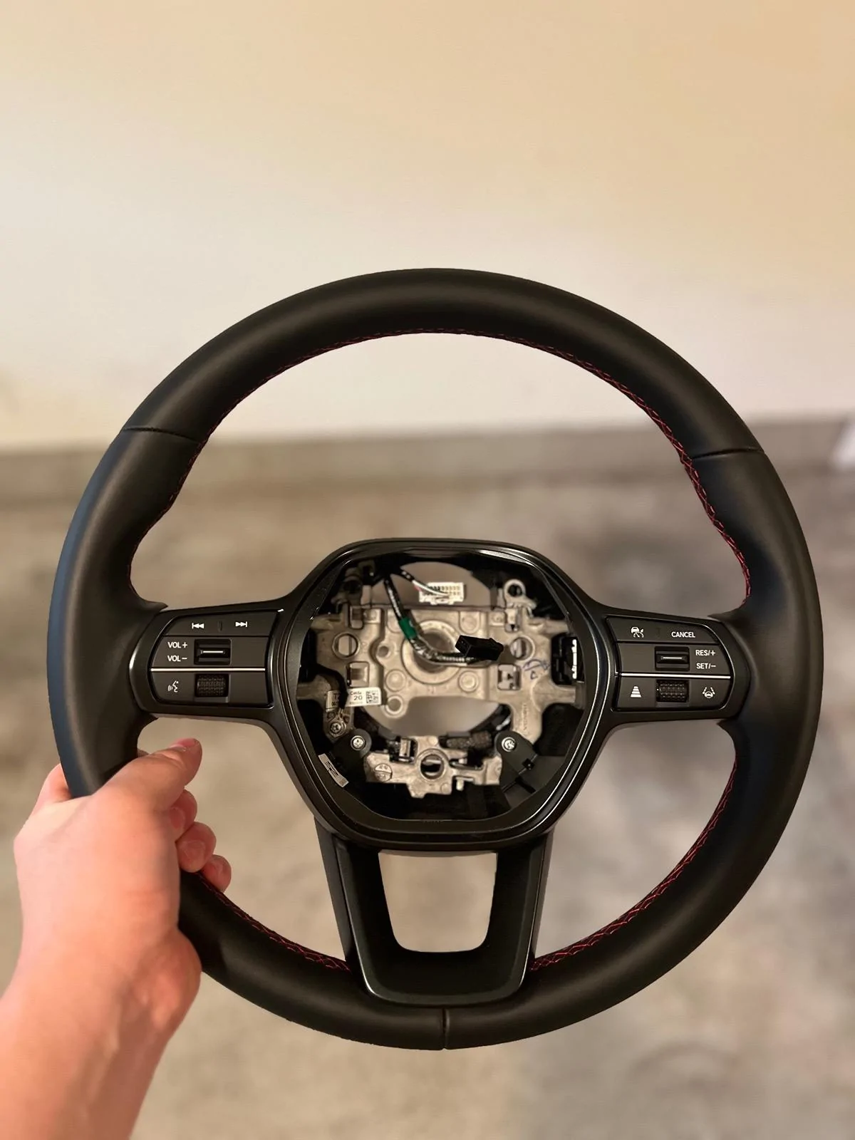 11th Gen Honda Civic FS: OEM Leather Steering Wheel IMG_8158