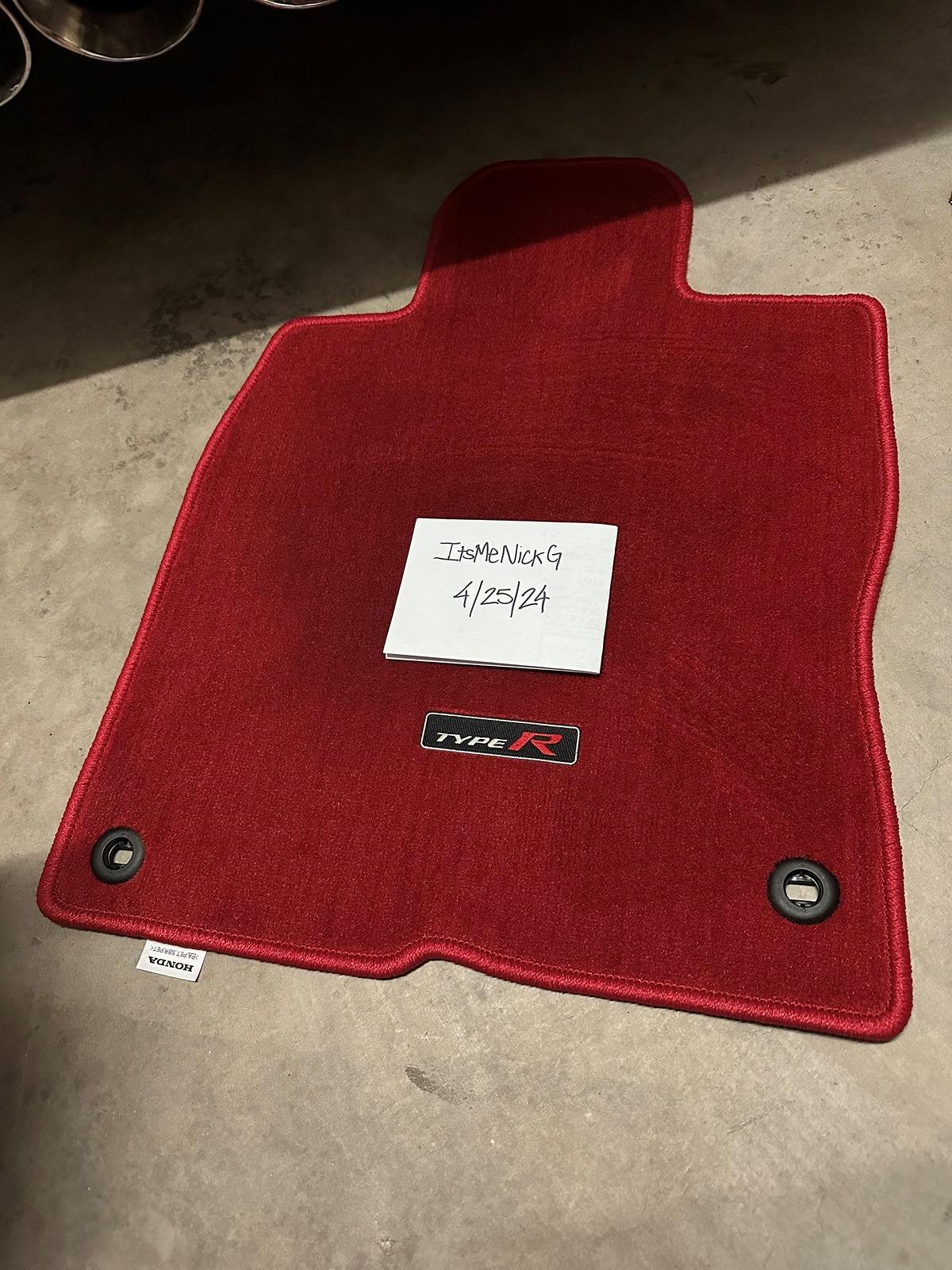 11th Gen Honda Civic FL5 OEM Parts (Floormats, Springs, Rear Spoiler) 3