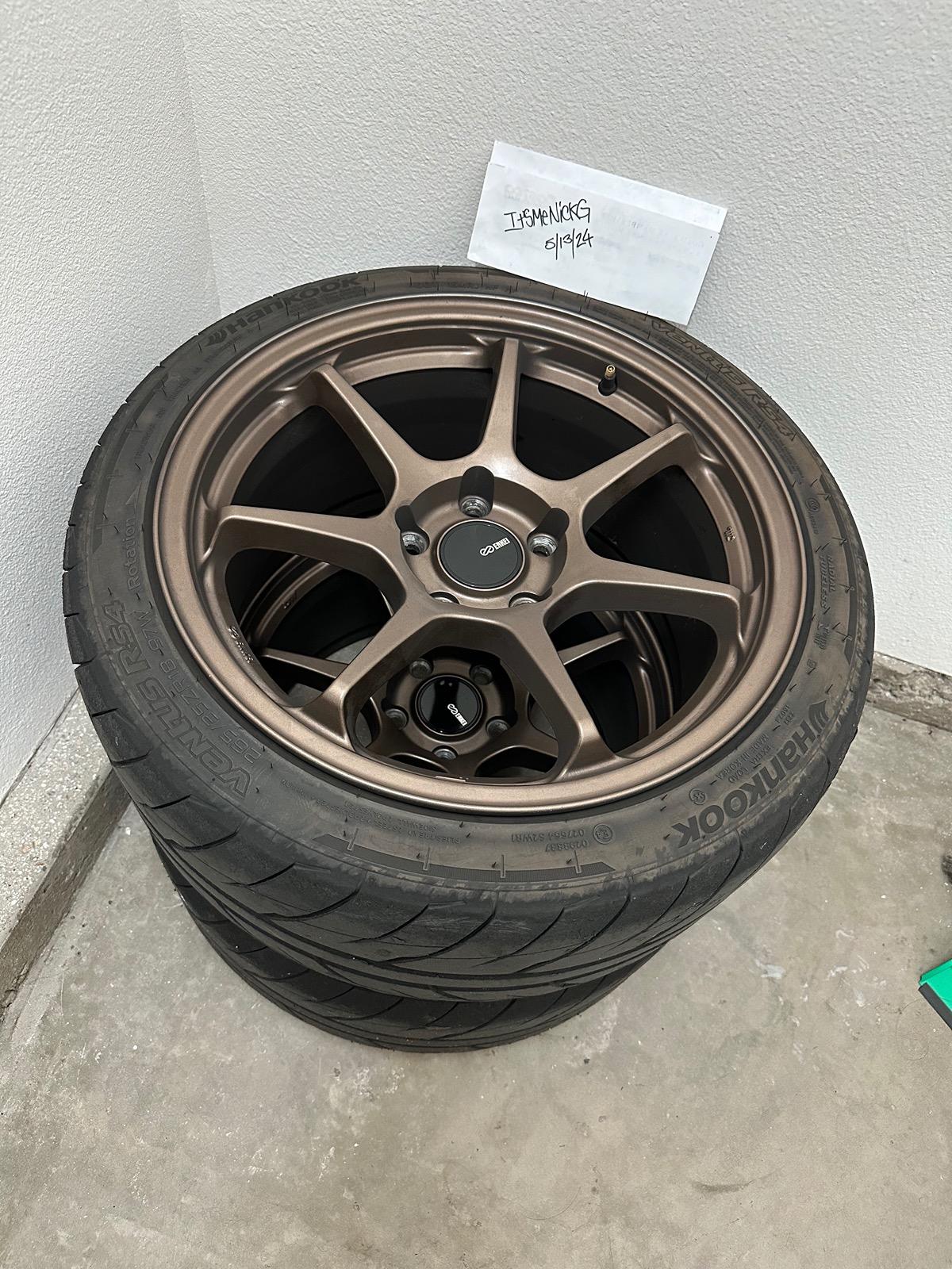 11th Gen Honda Civic 18x9.5 +45 Enkei TS-7 w/ 265/35/18 Hankook RS-4 IMG_8627