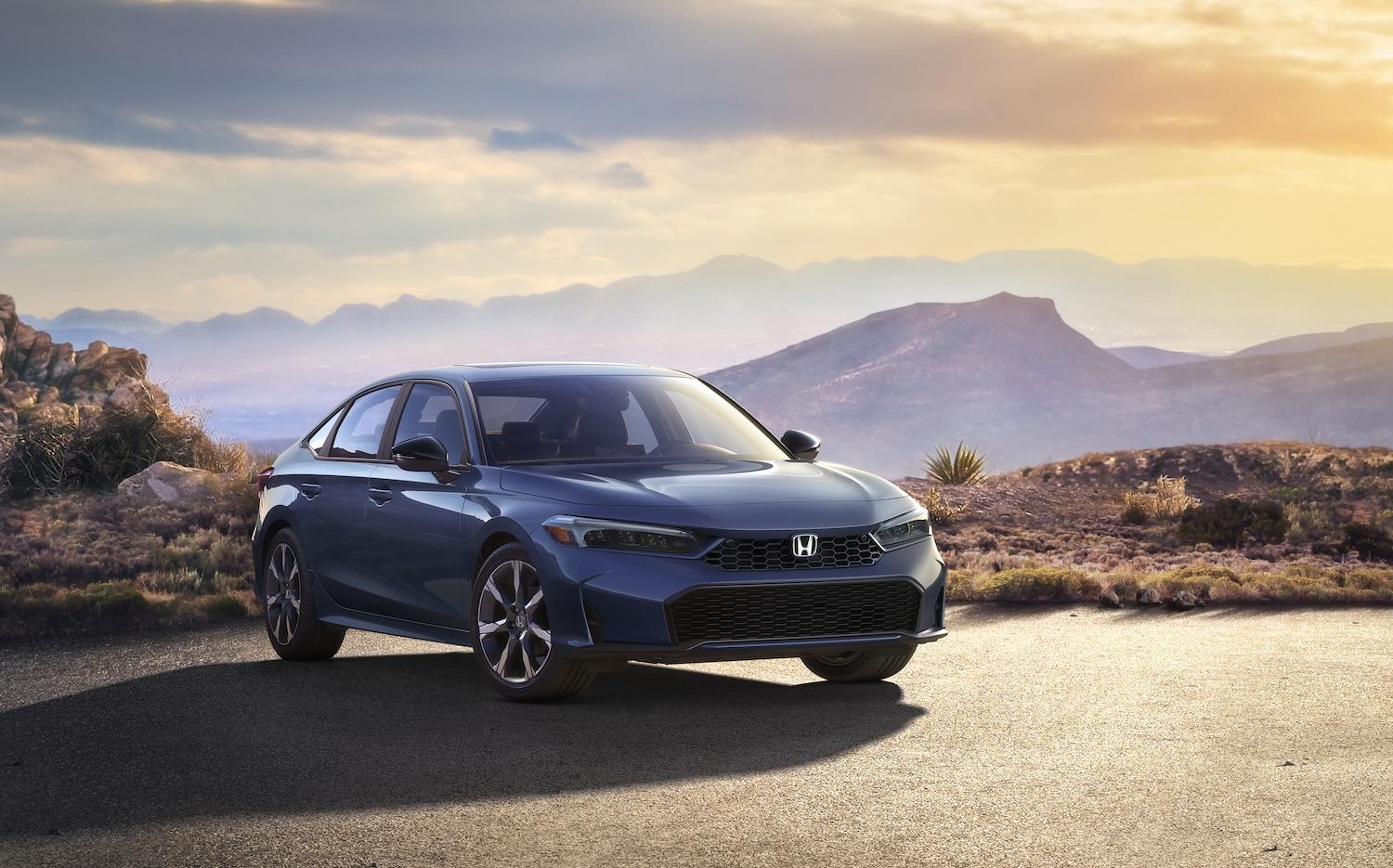 11th Gen Honda Civic 2025 Civic Adds New Hybrid Trims, Sportier Styling and Upgraded Tech 02 2025 Honda Civic Sedan Sport Touring Hybrid