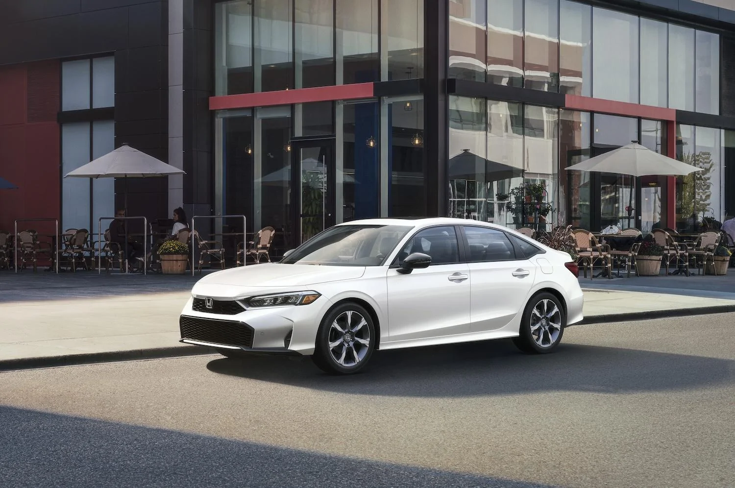 11th Gen Honda Civic 2025 Civic Adds New Hybrid Trims, Sportier Styling and Upgraded Tech 05 2025 Honda Civic Sedan Sport Touring Hybrid