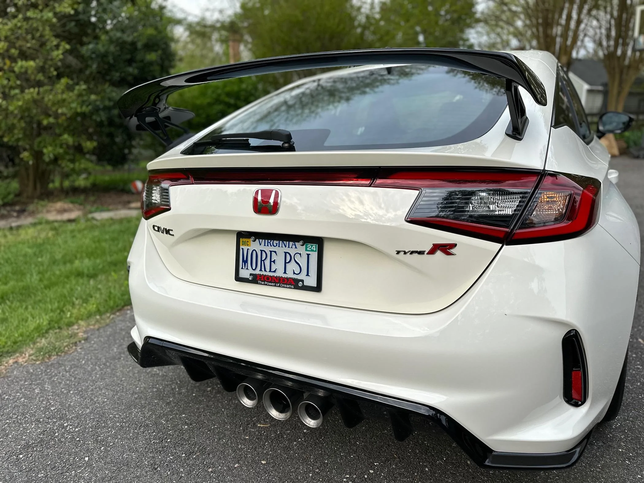 11th Gen Honda Civic FL5 Vanity Plate Hall of Fame IMG_2641