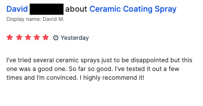11th Gen Honda Civic SUMA Ceramic Coating Spray | Customer's Reviews Screen_Shot_2024-05-30_at_9.14.30_PM