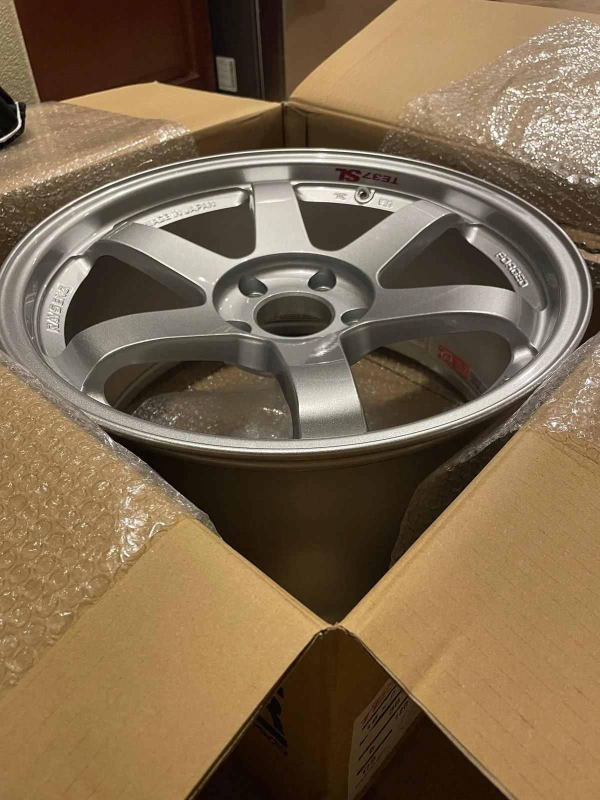 11th Gen Honda Civic Volk Te37SL Diamond Silver 18x9.5 +38 5x120 IMG_8821
