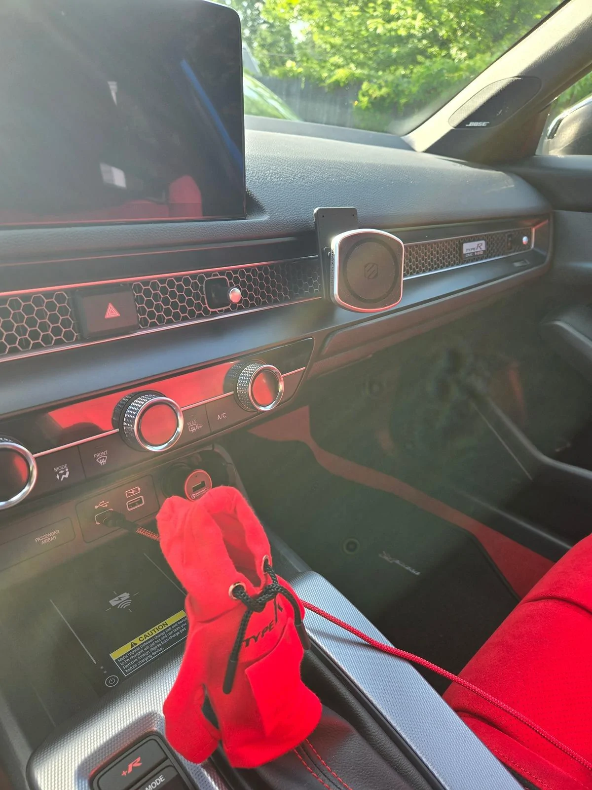 11th Gen Honda Civic Gear shift knob cover to beat the heat 20240613_175438