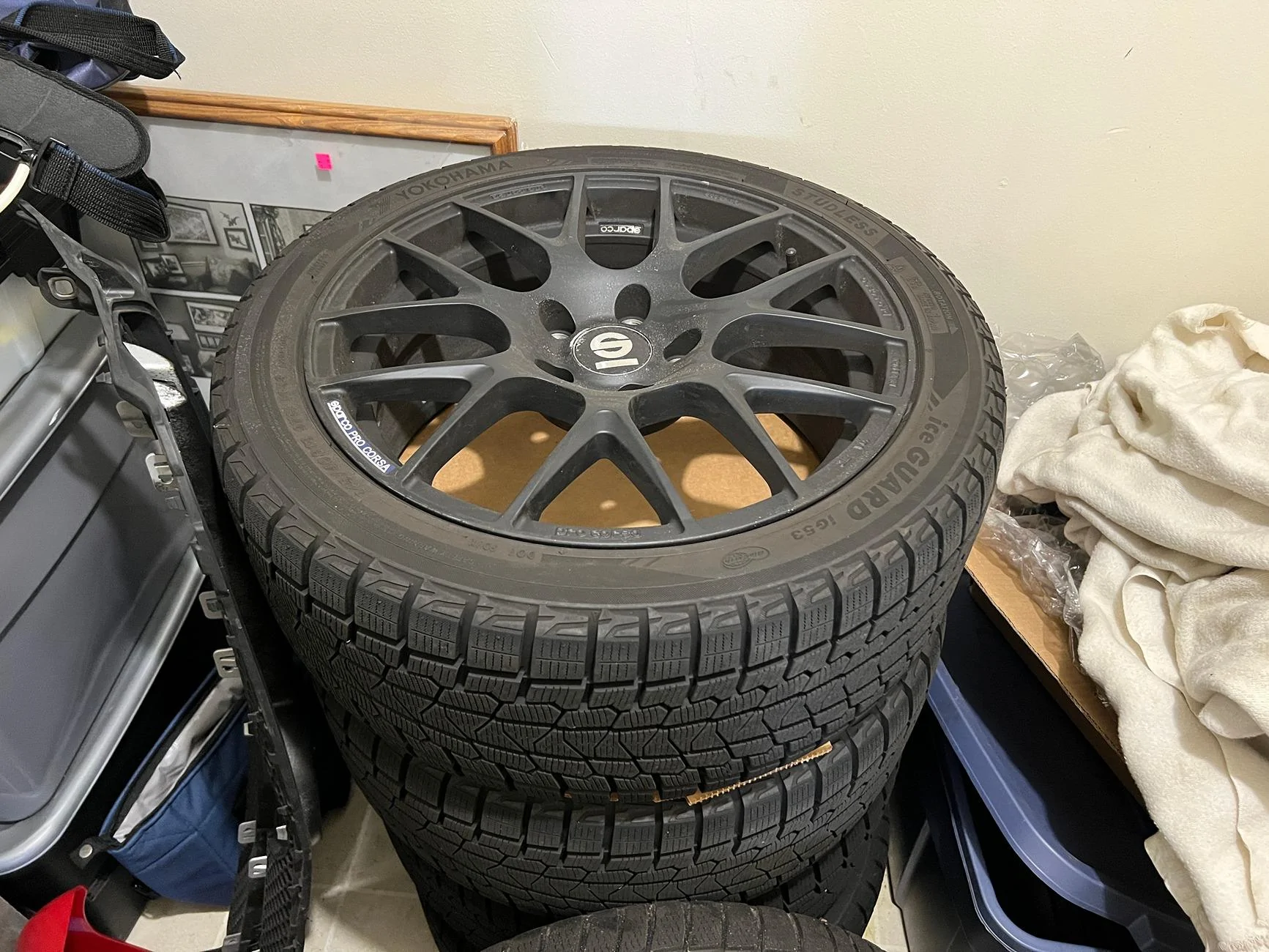 11th Gen Honda Civic FS: Sparco Corsa 18X8 45et - Yokohama IceGuards 245/40/18 Winter setup IMG_1765