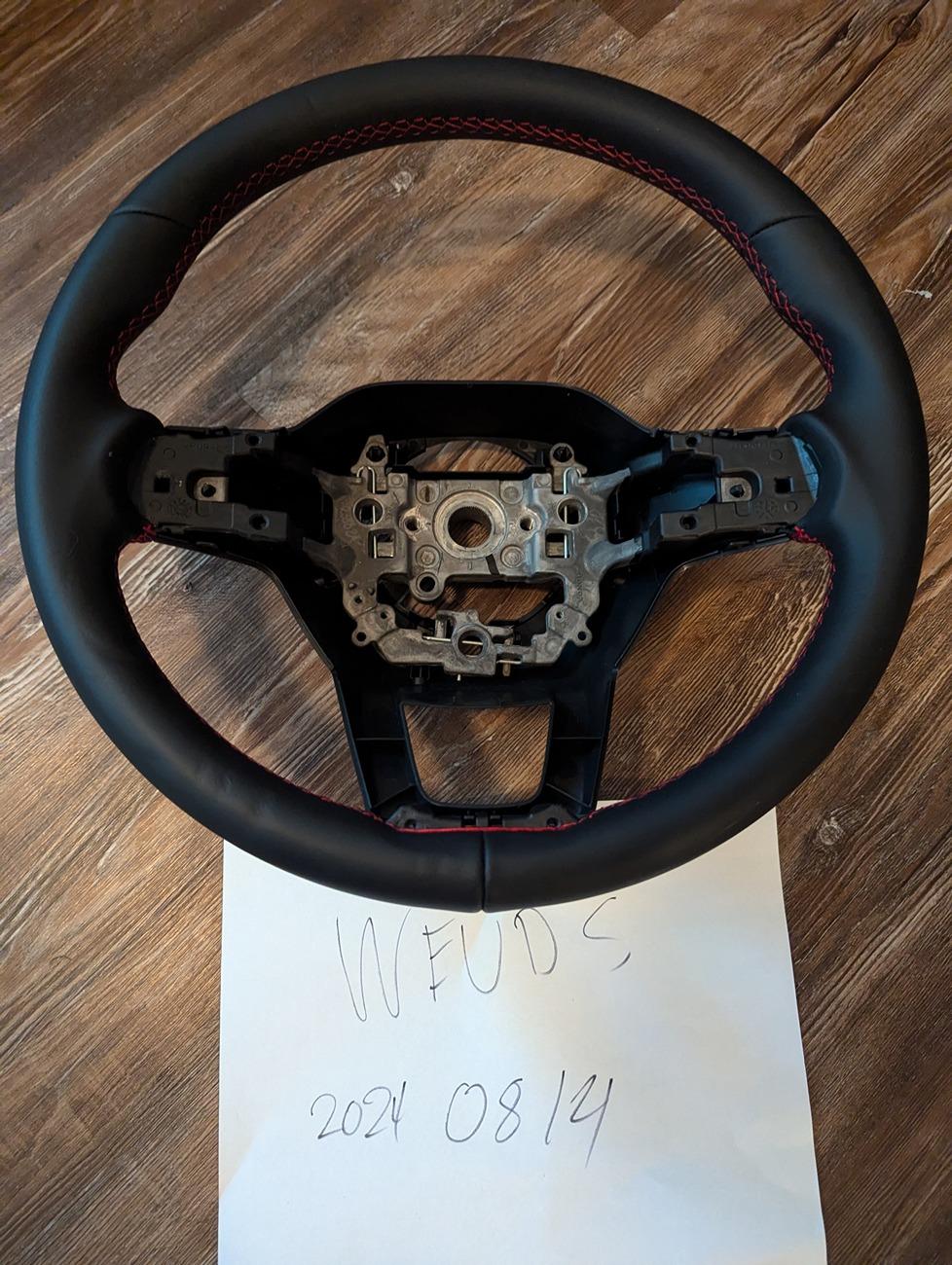 11th Gen Honda Civic FS: OEM Wing and Leather Steering Wheel PXL_20240814_234255549