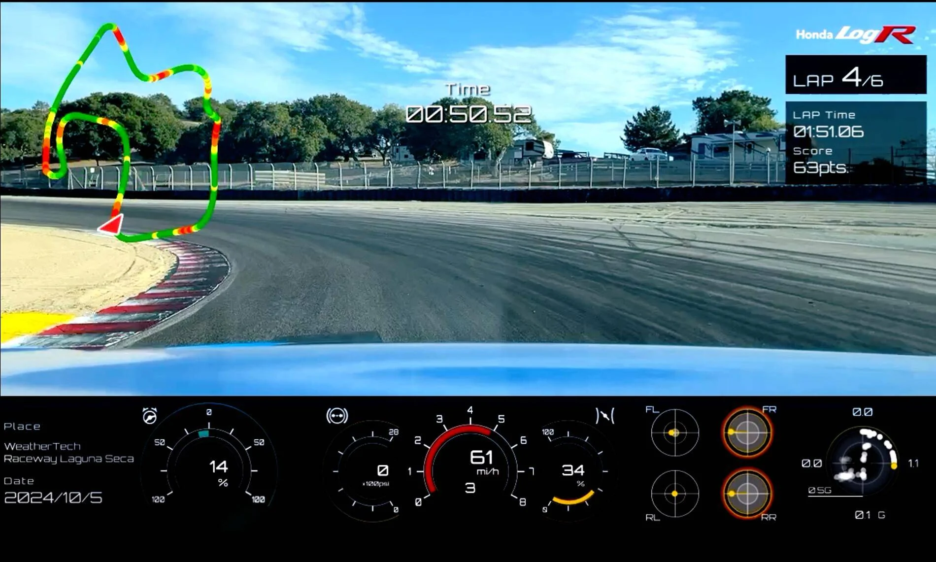 11th Gen Honda Civic Racing the FL5 Type R with all OEM spec parts on Laguna Seca Screenshot 2024-10-06 at 6.49.29 PM