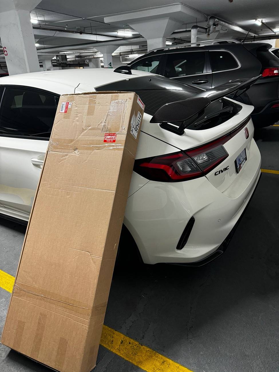 11th Gen Honda Civic Carbon fiber OEM wing - brand new condition with extras IMG_2011