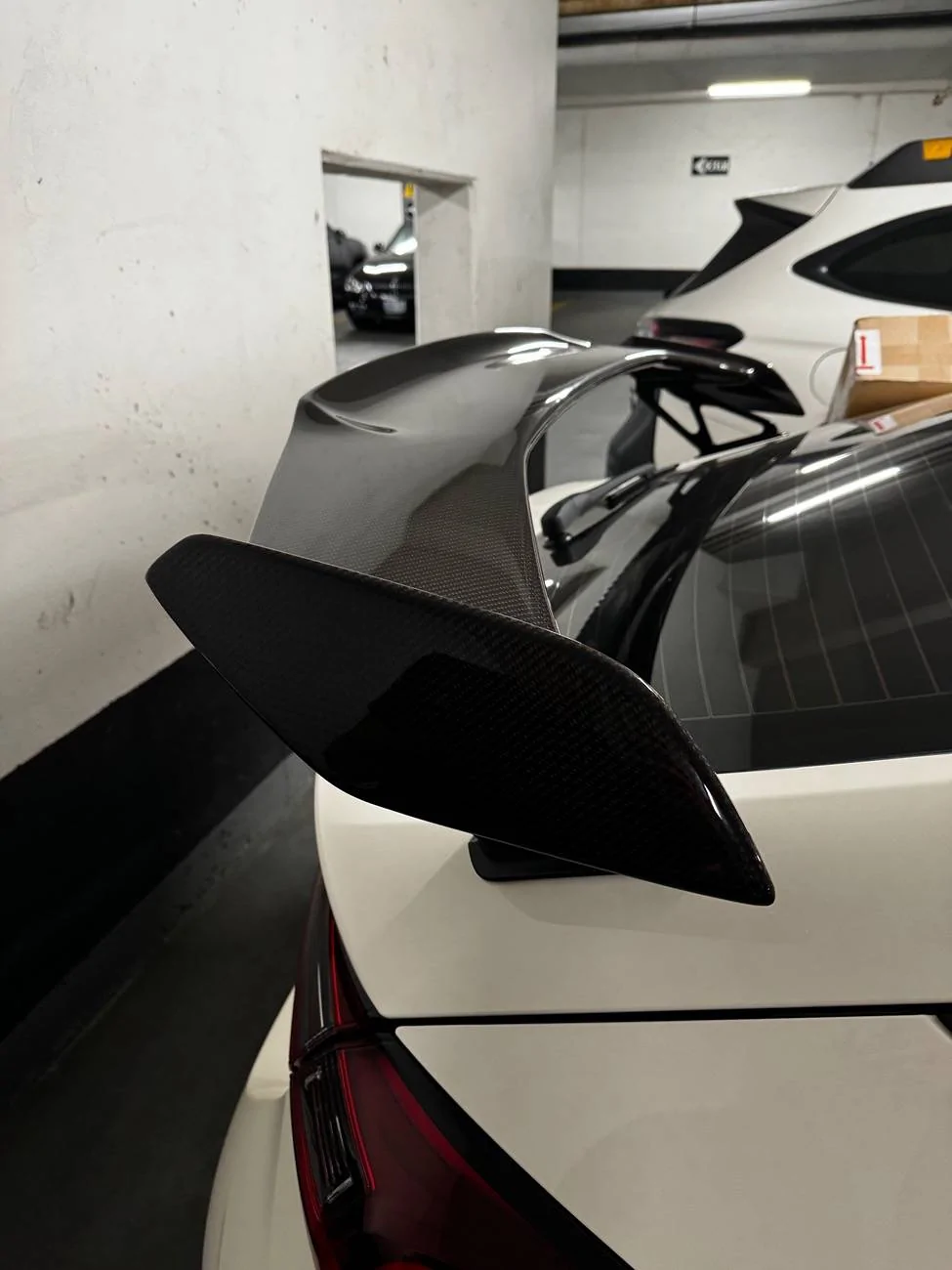 11th Gen Honda Civic Carbon fiber OEM wing - brand new condition with extras IMG_2019