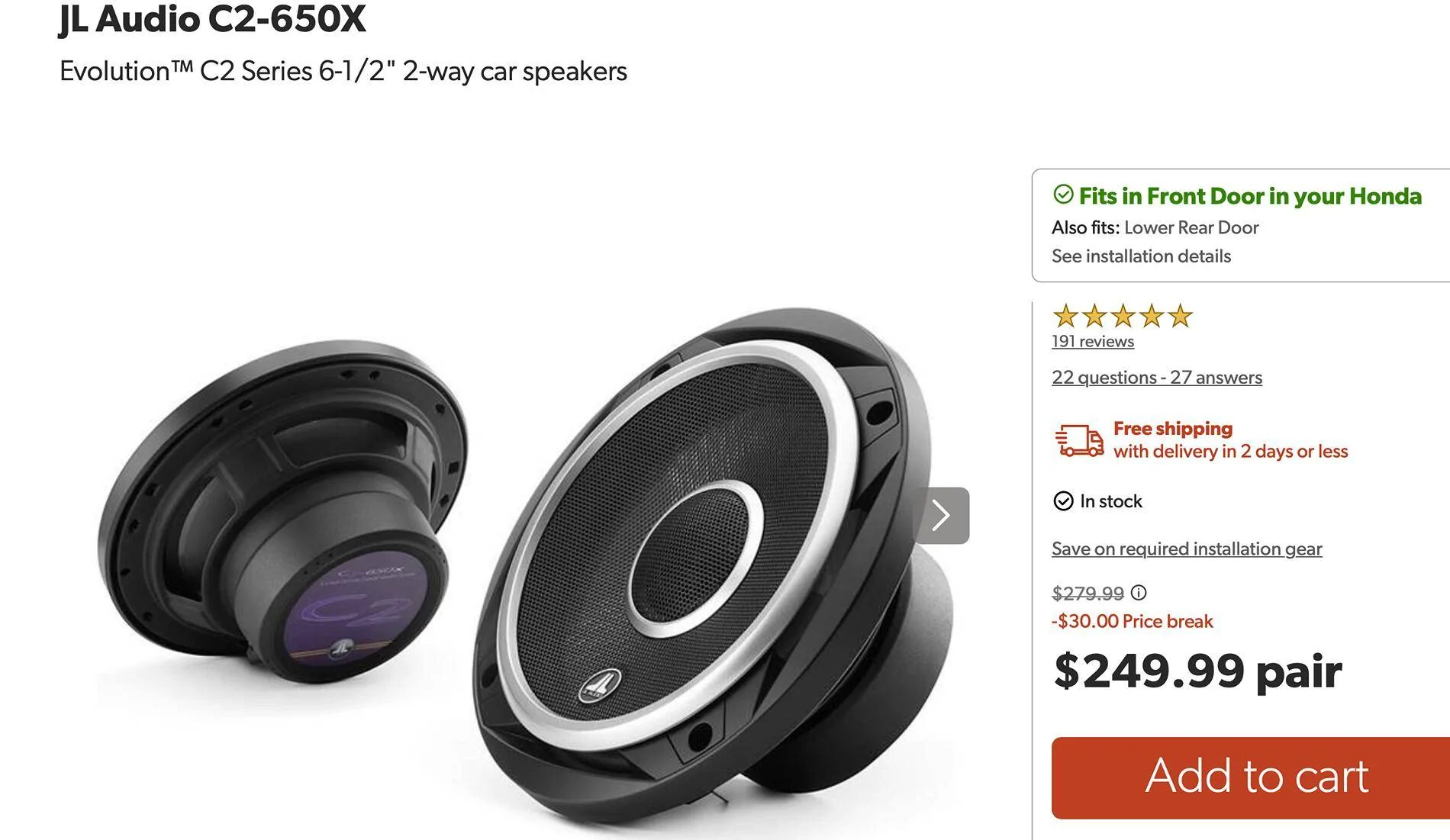 11th Gen Honda Civic Sound System Upgrade for non-bose Civics Capture d’écran, le 2024-10-24 à 04.55.10