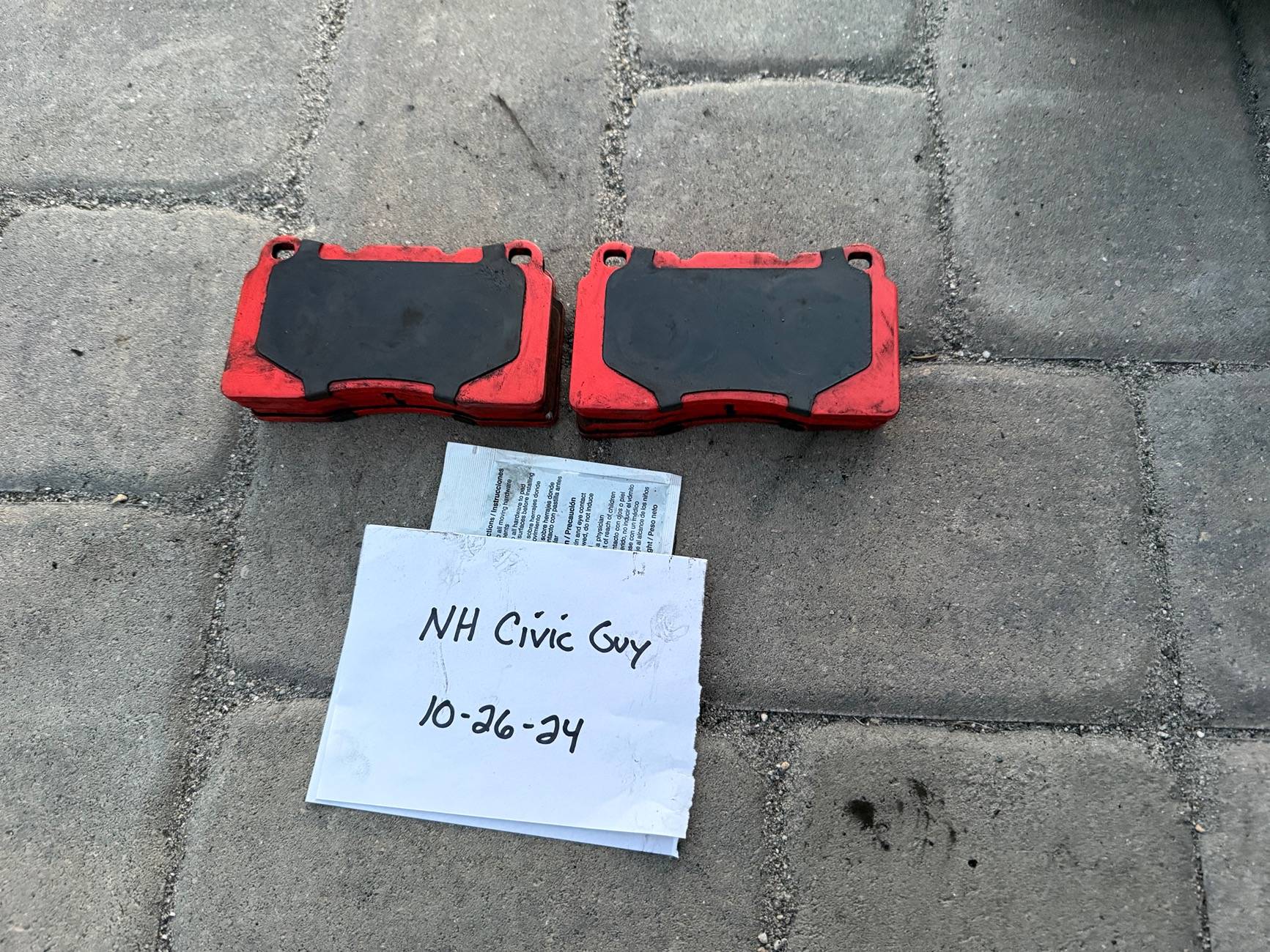 11th Gen Honda Civic FS: Paragon P2 Brake Pads IMG_9257