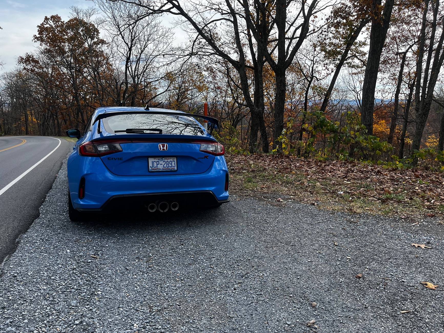 11th Gen Honda Civic Play by pic, Blue Ridge Parkway VA side. IMG_7795
