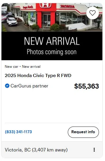 11th Gen Honda Civic Canadian dealer asked what colour Type R I want 1733846827913-z4