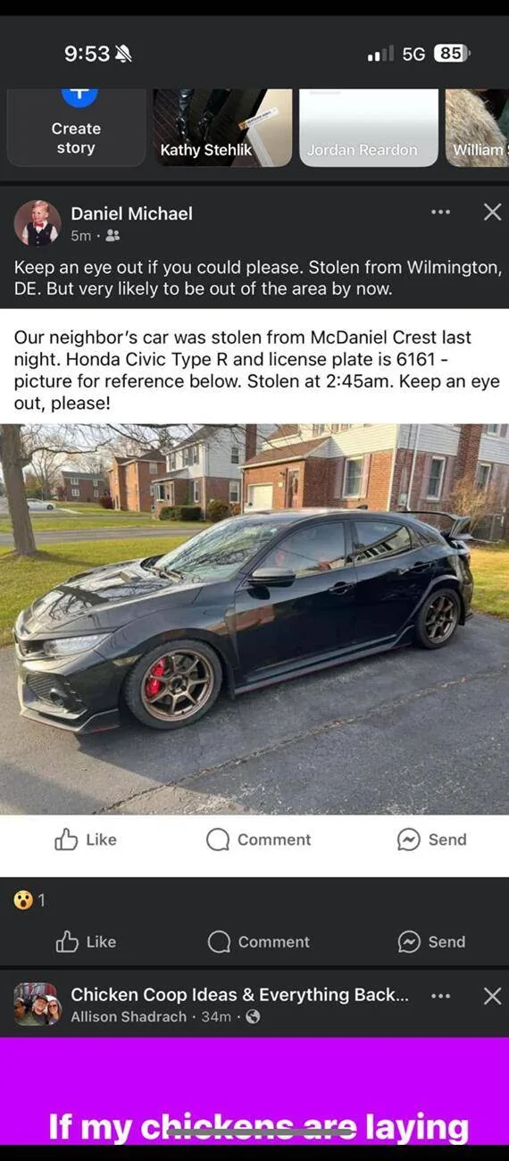 11th Gen Honda Civic I hate seeing posts about Type R's getting stolen.  Here are a few good/inexpensive products to keep your car safe! Screenshot_20241210-114256