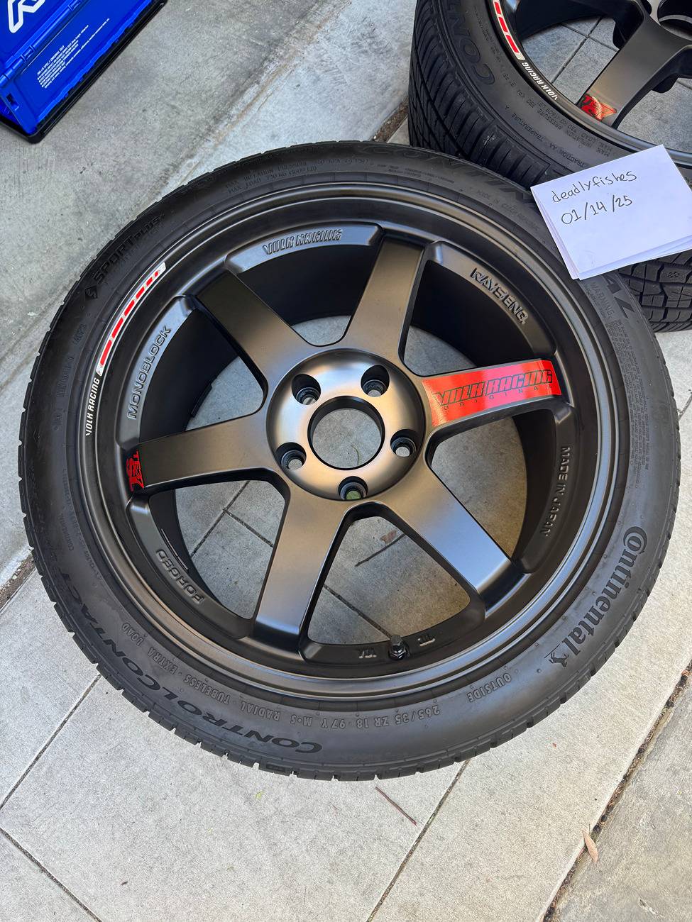 11th Gen Honda Civic SOLD - Volk Racing TE37SL Black Edition III Wheels (Set) - 18x9.5 / 5x120 / +39 IMG_3262