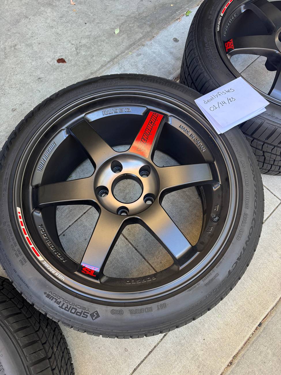 11th Gen Honda Civic SOLD - Volk Racing TE37SL Black Edition III Wheels (Set) - 18x9.5 / 5x120 / +39 IMG_3264