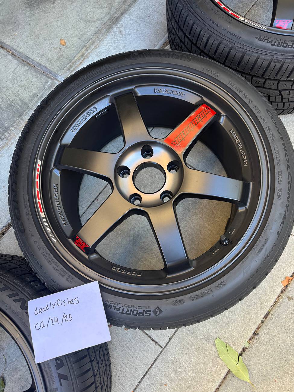 11th Gen Honda Civic SOLD - Volk Racing TE37SL Black Edition III Wheels (Set) - 18x9.5 / 5x120 / +39 IMG_3263