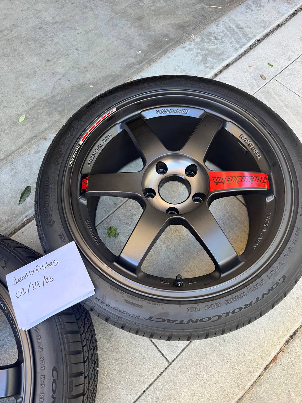 11th Gen Honda Civic SOLD - Volk Racing TE37SL Black Edition III Wheels (Set) - 18x9.5 / 5x120 / +39 IMG_3265