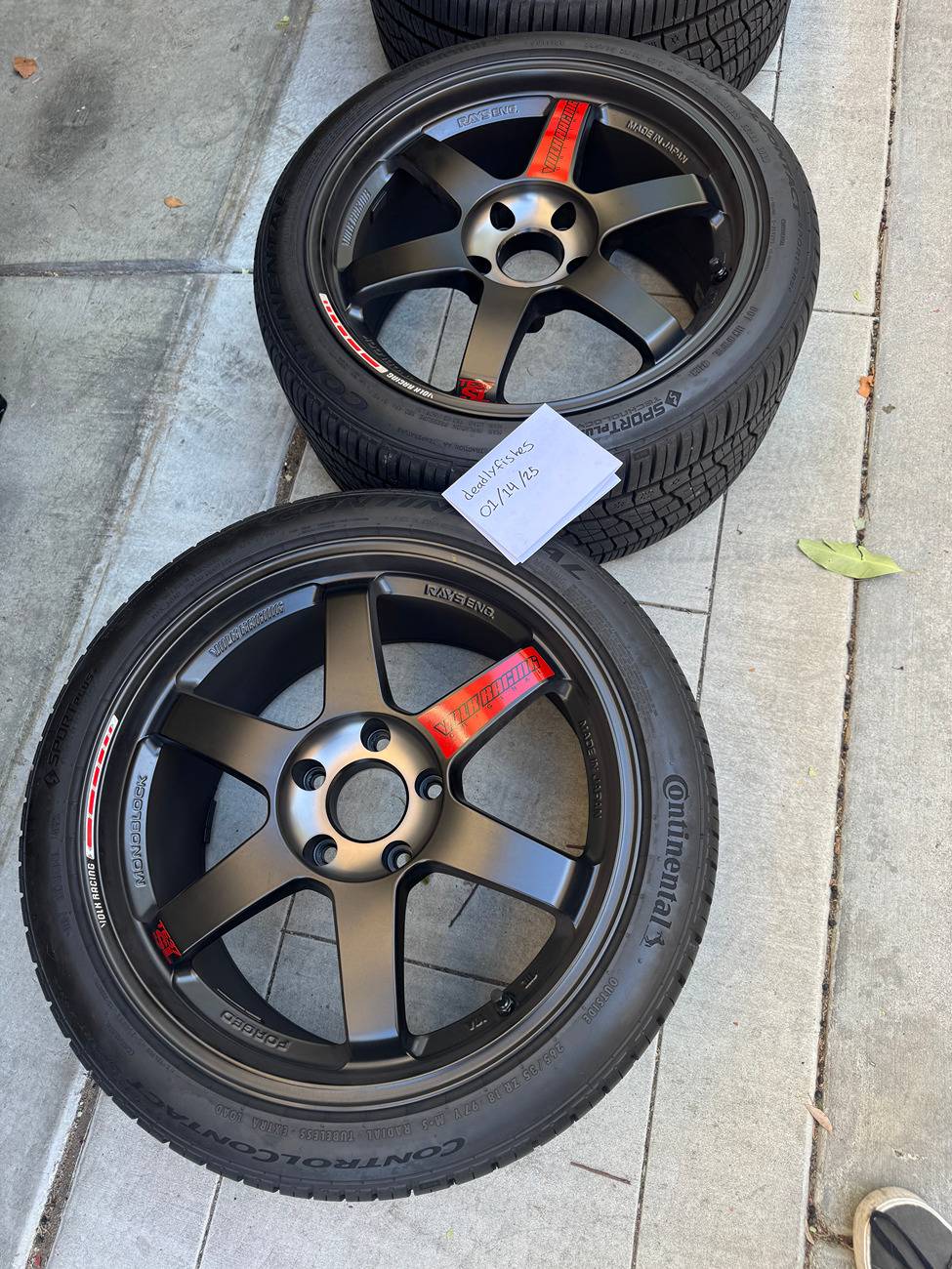 11th Gen Honda Civic SOLD - Volk Racing TE37SL Black Edition III Wheels (Set) - 18x9.5 / 5x120 / +39 IMG_3261