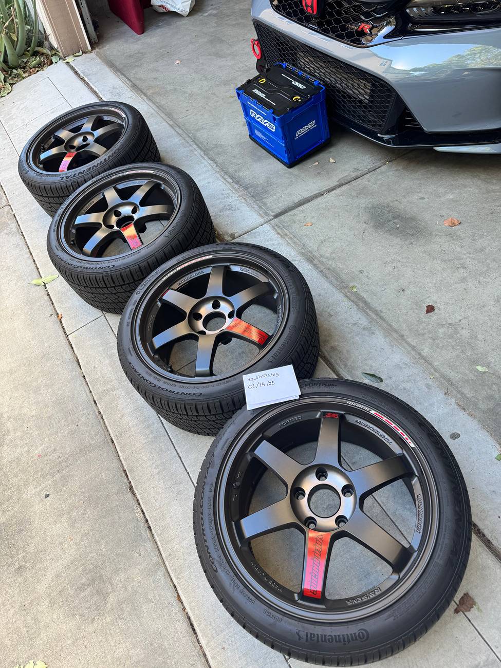 11th Gen Honda Civic SOLD - Volk Racing TE37SL Black Edition III Wheels (Set) - 18x9.5 / 5x120 / +39 IMG_3268