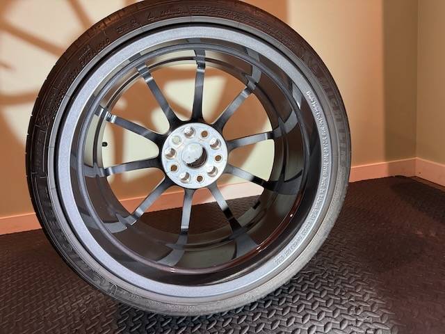 11th Gen Honda Civic OEM Type R Forged Wheels with Michelin Pilot Sport 4S Tires wheel 1 back