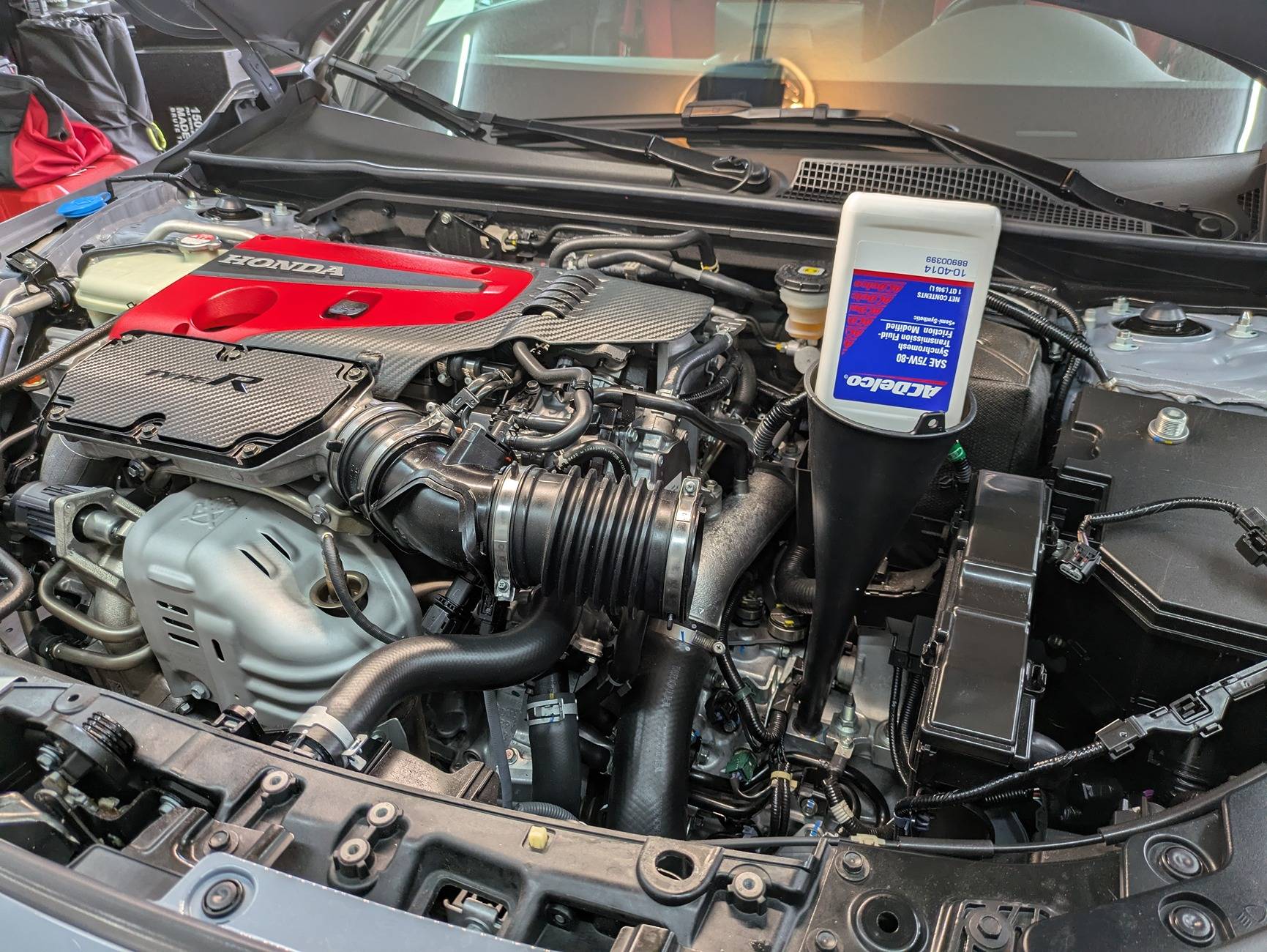 11th Gen Honda Civic Maintenance and some small additions- Oil, Trans fluid, PRL Rear engine mount and ZL1 Add Ons Jacking Pads. PXL_20250215_165721646