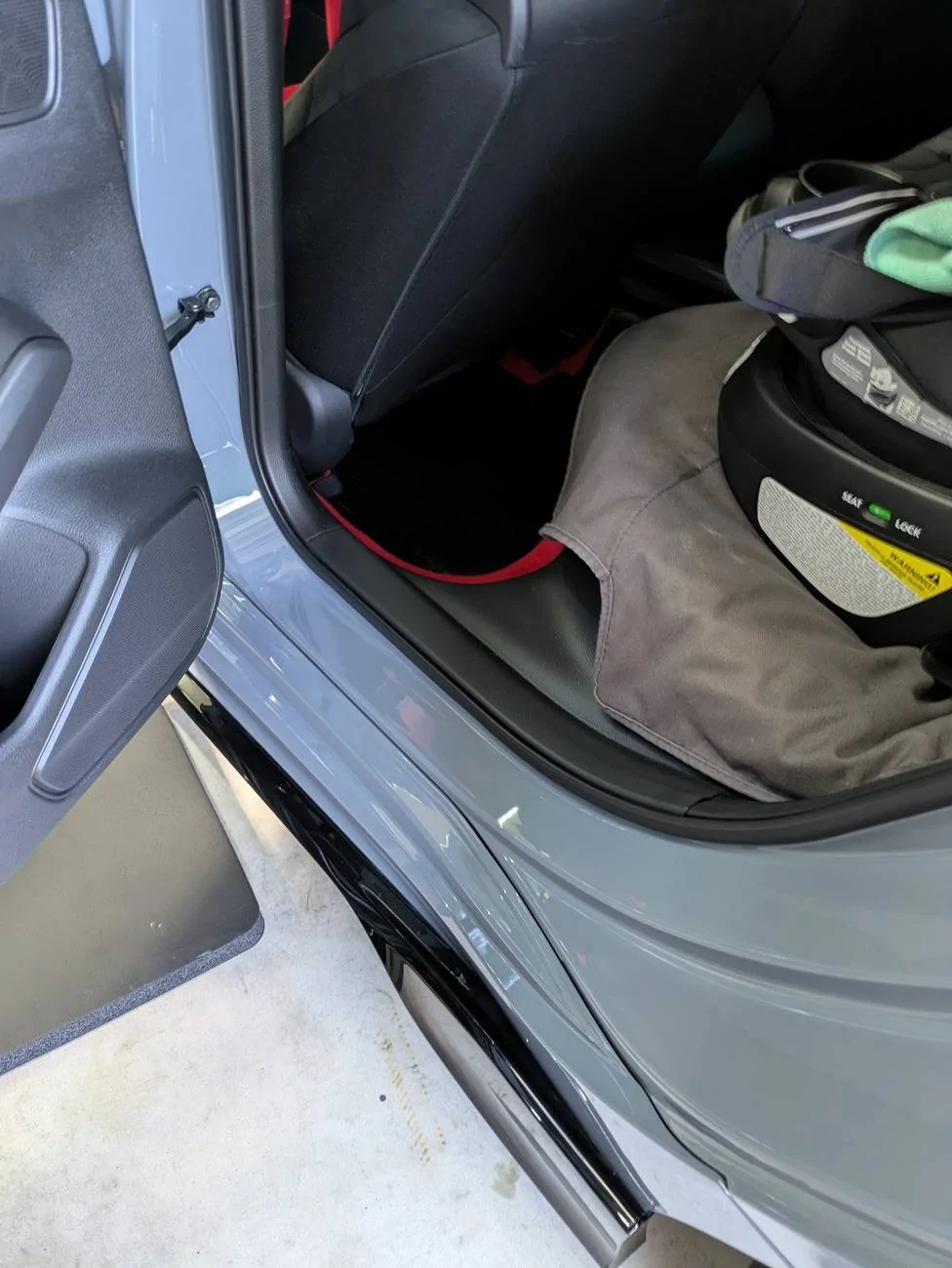 11th Gen Honda Civic OEM Illuminated Door Sills installed PXL_20250223_175647678
