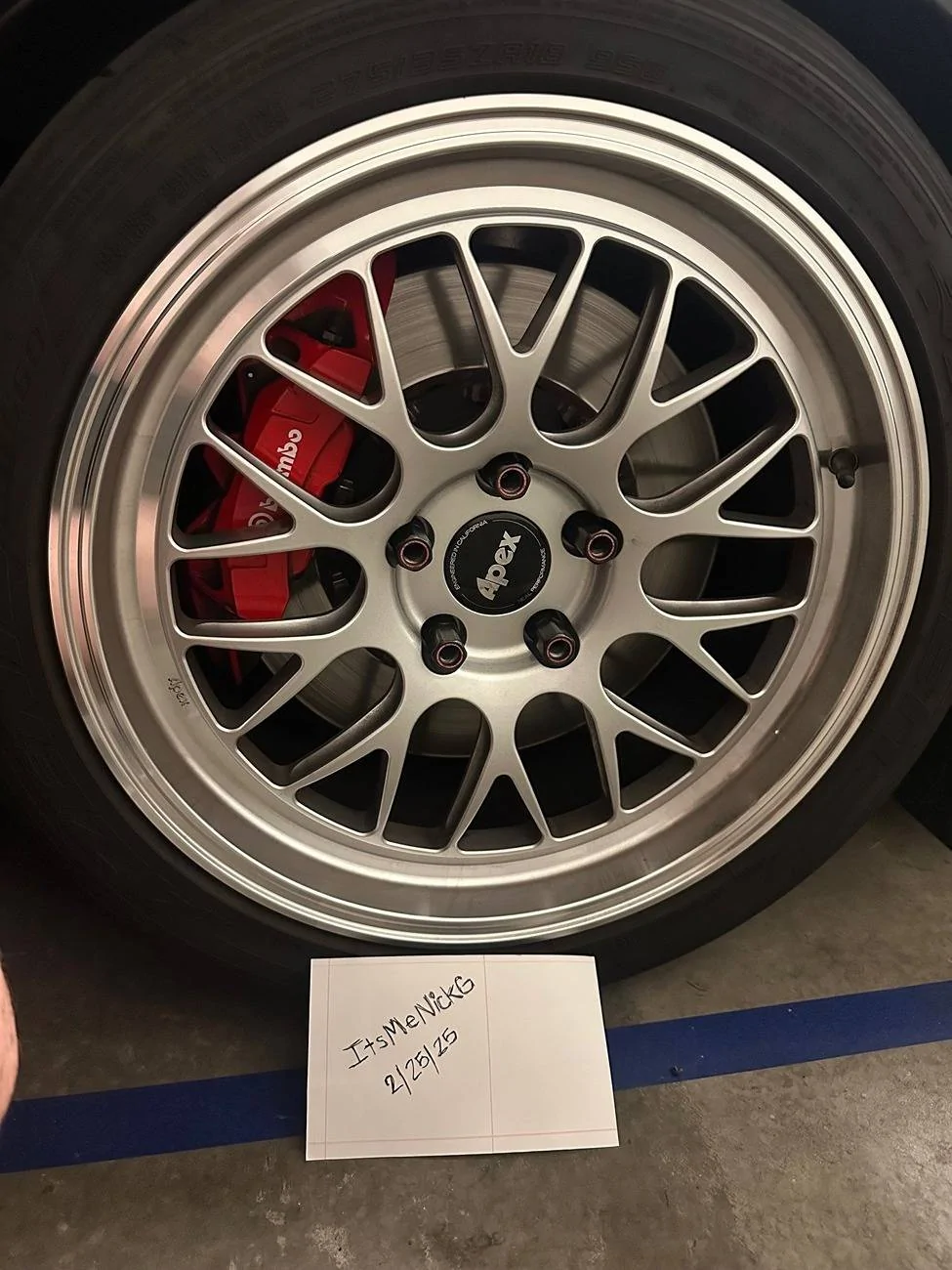 11th Gen Honda Civic (5) Apex Wheels Forged ML-10RT, 18x9.5 + 35, 5x120, Race Silver 5