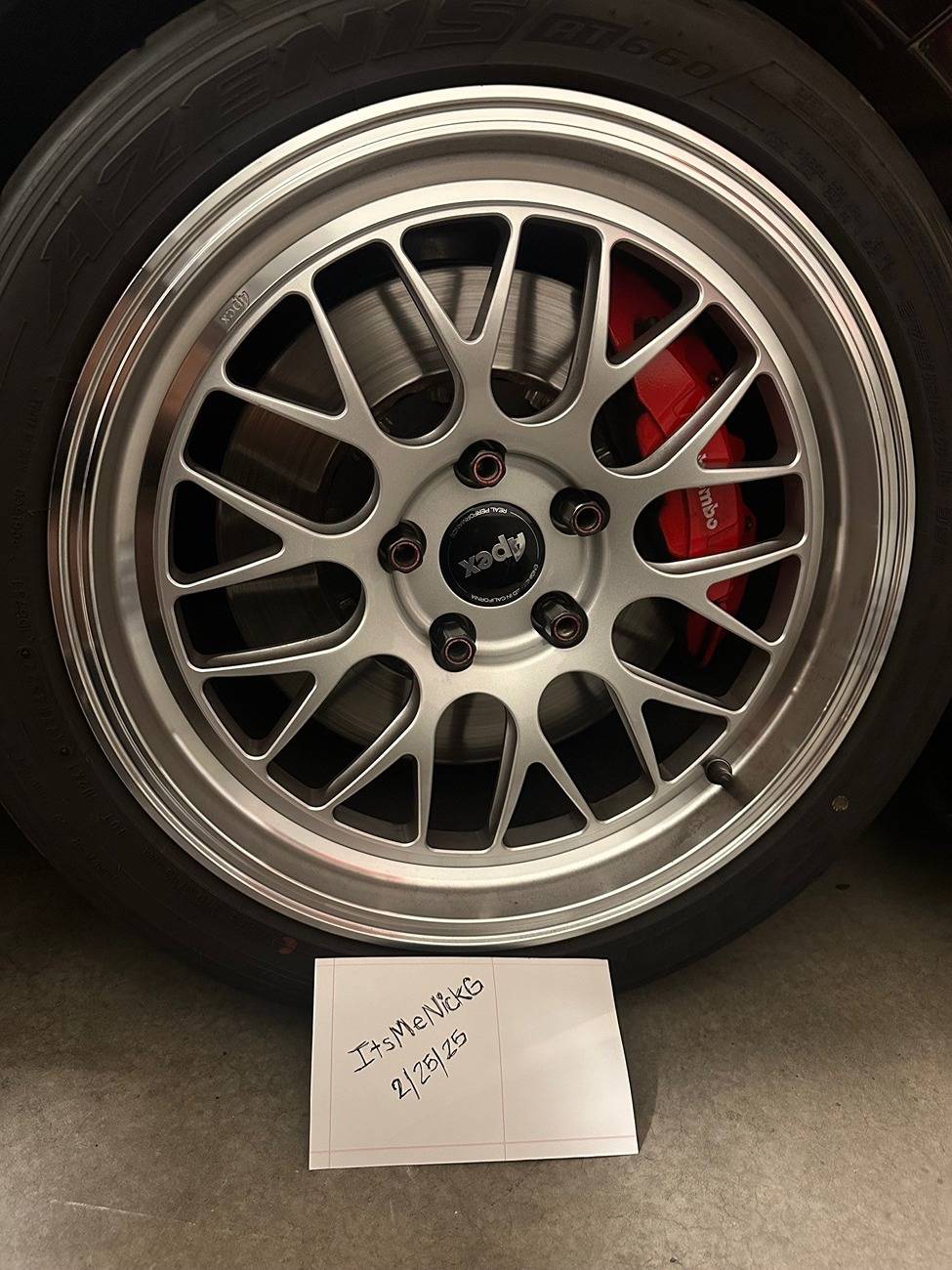 11th Gen Honda Civic (5) Apex Wheels Forged ML-10RT, 18x9.5 + 35, 5x120, Race Silver 6