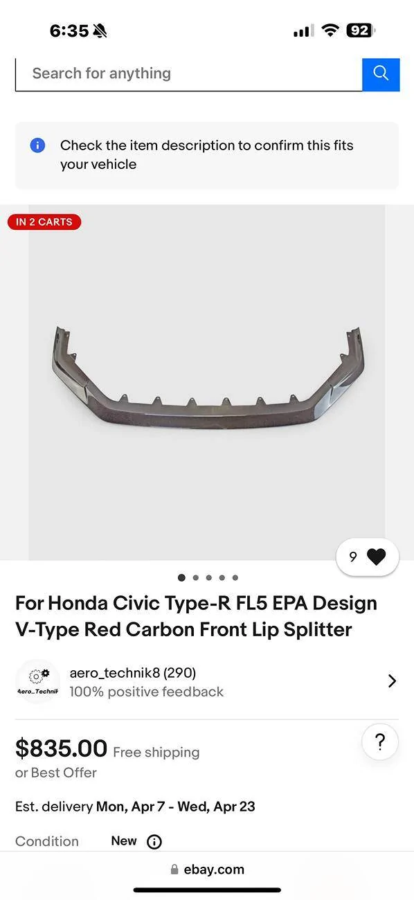 11th Gen Honda Civic Fl5 front lip help IMG_0781