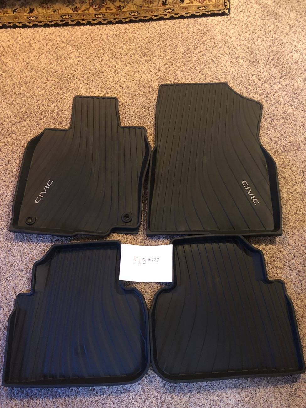 11th Gen Honda Civic OEM Black Civic floor mats. $90 IMG_6021