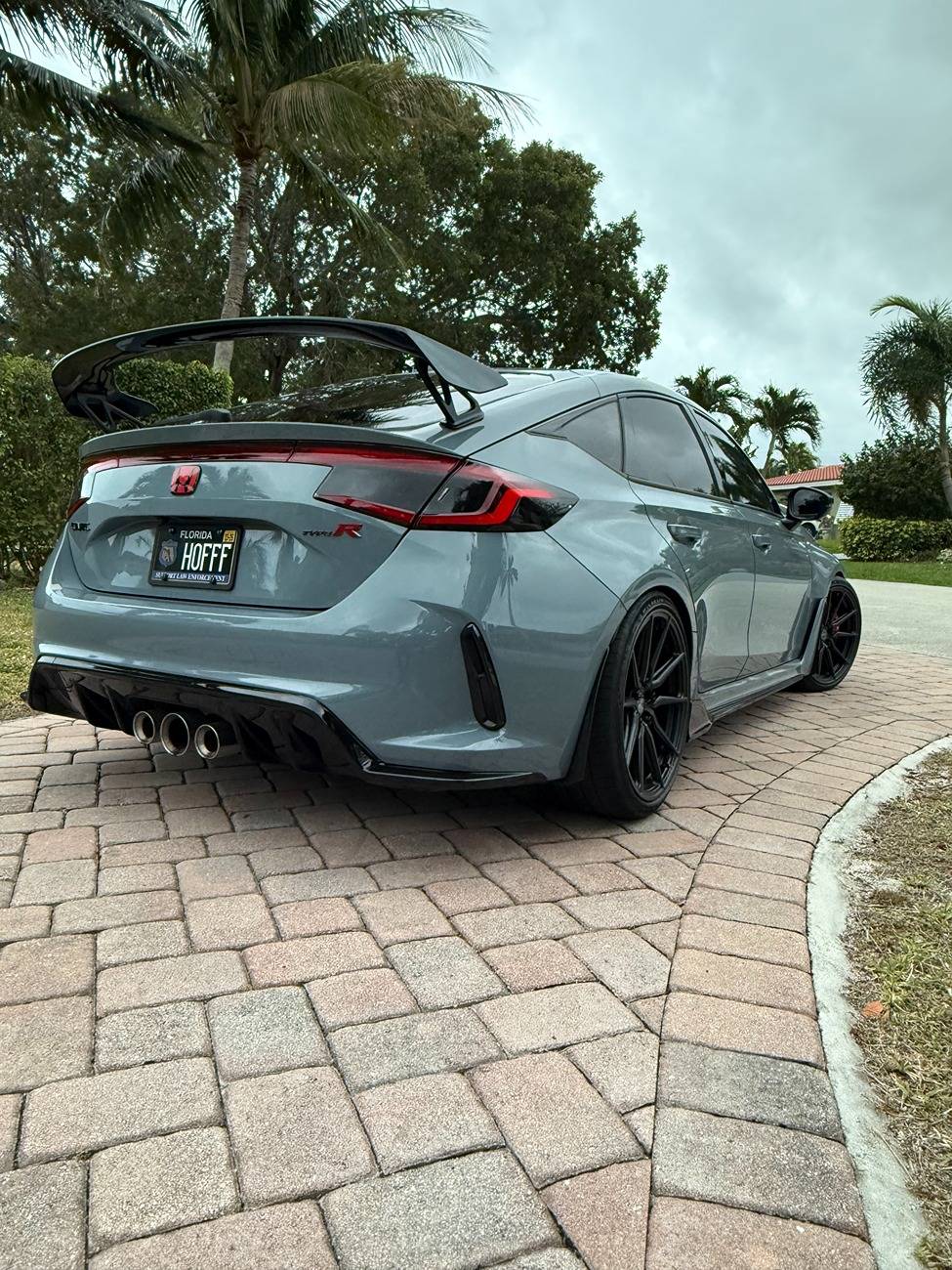 11th Gen Honda Civic WTT: Vossen HF3 19X9.5 +38 64.1cb Custom Satin Black Finish for OEM Forged 19s IMG_9022