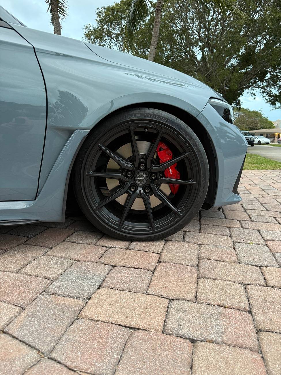 11th Gen Honda Civic WTT: Vossen HF3 19X9.5 +38 64.1cb Custom Satin Black Finish for OEM Forged 19s IMG_9019