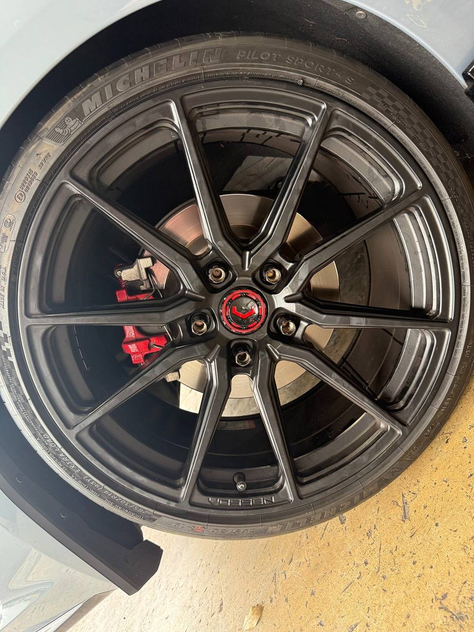 11th Gen Honda Civic WTT: Vossen HF3 19X9.5 +38 64.1cb Custom Satin Black Finish for OEM Forged 19s IMG_9088