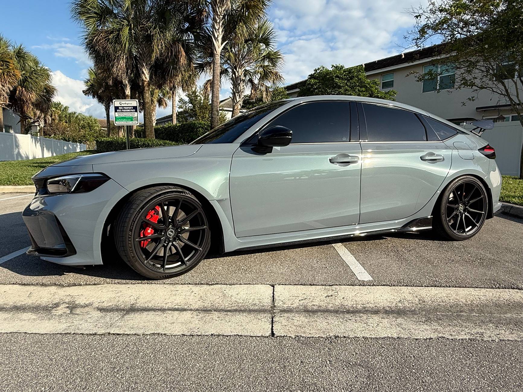 11th Gen Honda Civic WTT: Vossen HF3 19X9.5 +38 64.1cb Custom Satin Black Finish for OEM Forged 19s IMG_9117