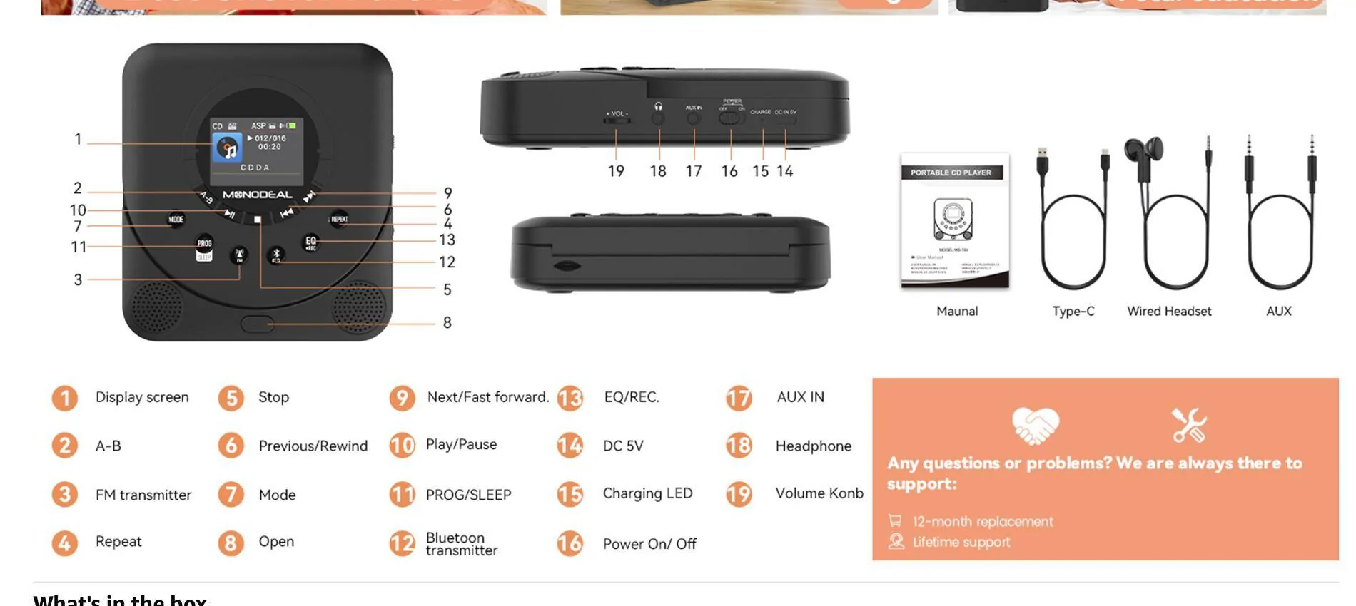 11th Gen Honda Civic Bluetooth CD Player: MONODEAL MD709 Works Capture d’écran, le 2025-03-15 à 04.25.46