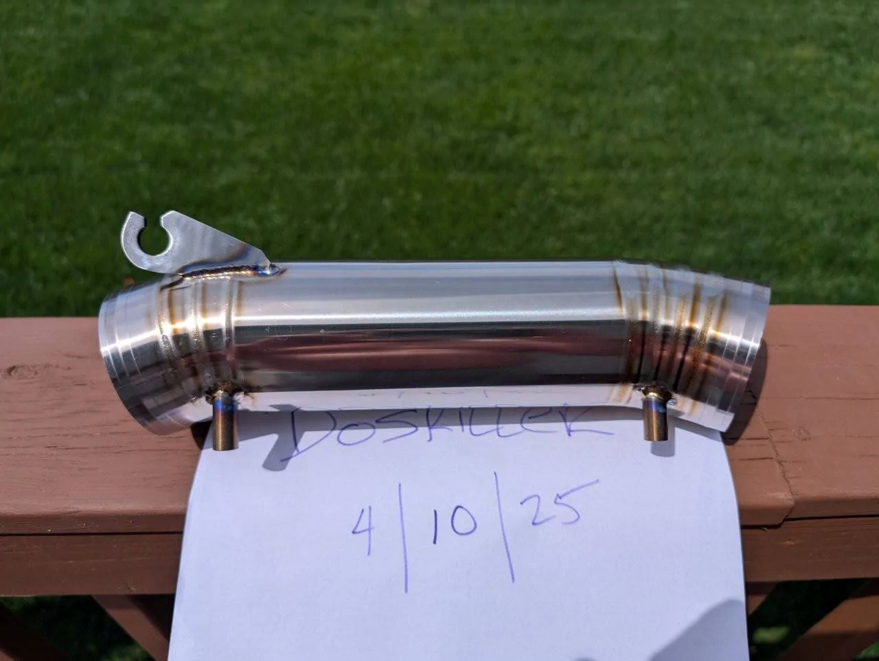 11th Gen Honda Civic SOLD - 2023+ Honda Civic Type-R FL5/DE5 Titanium Turbocharger Inlet Pipe PXL_20250410_172639031