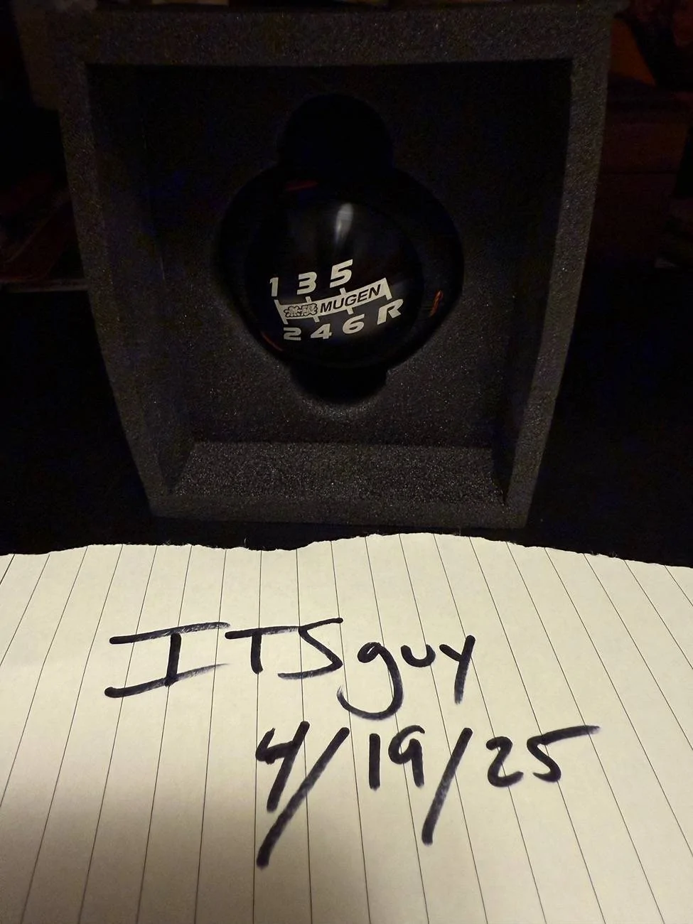 11th Gen Honda Civic Mugen Alcantara Knob SOLD IMG_7256