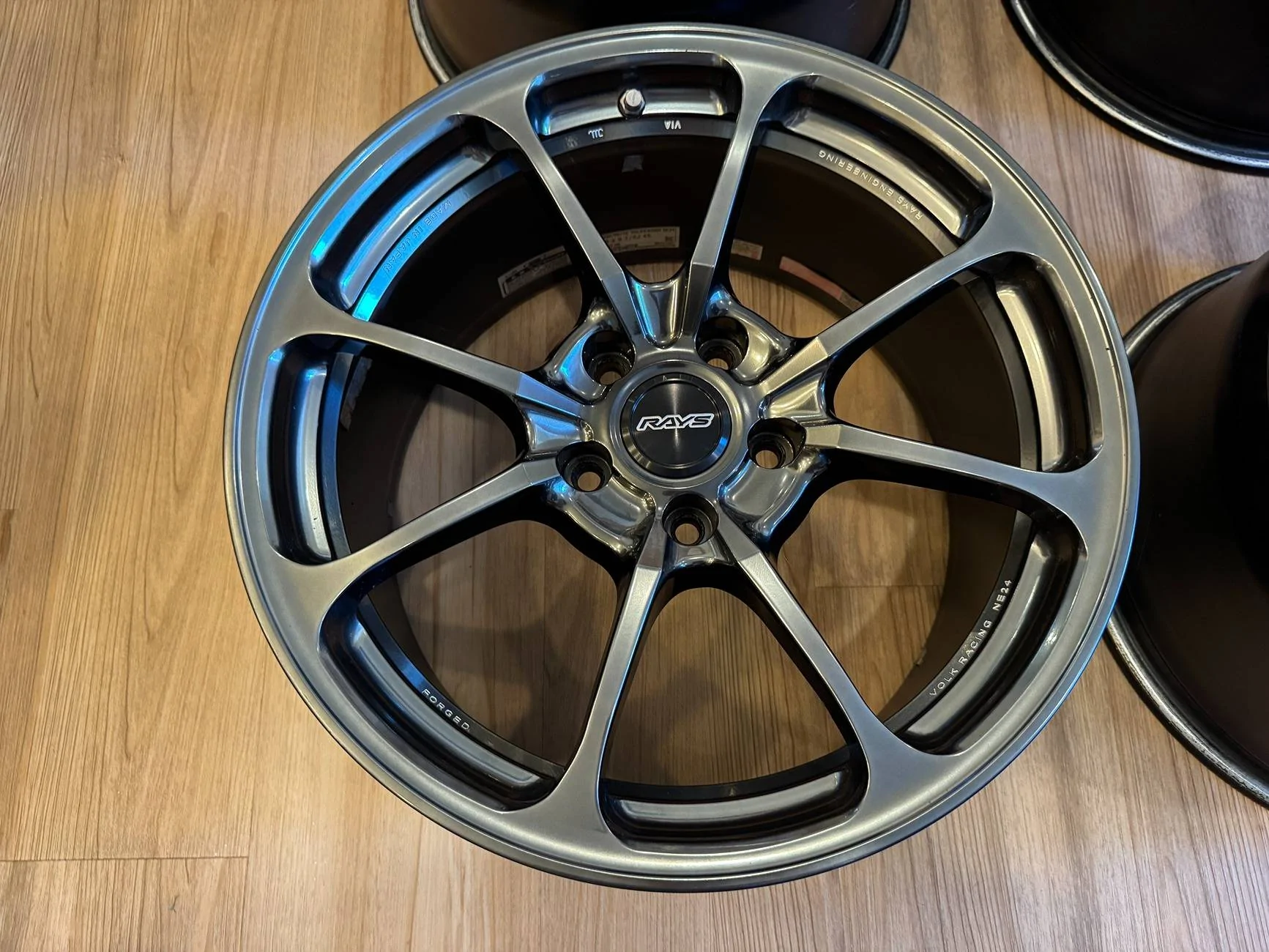 11th Gen Honda Civic Volk Racing NE24 - 18x9.5 / +45 / 5x120 - Shining Black Metal IMG_9998