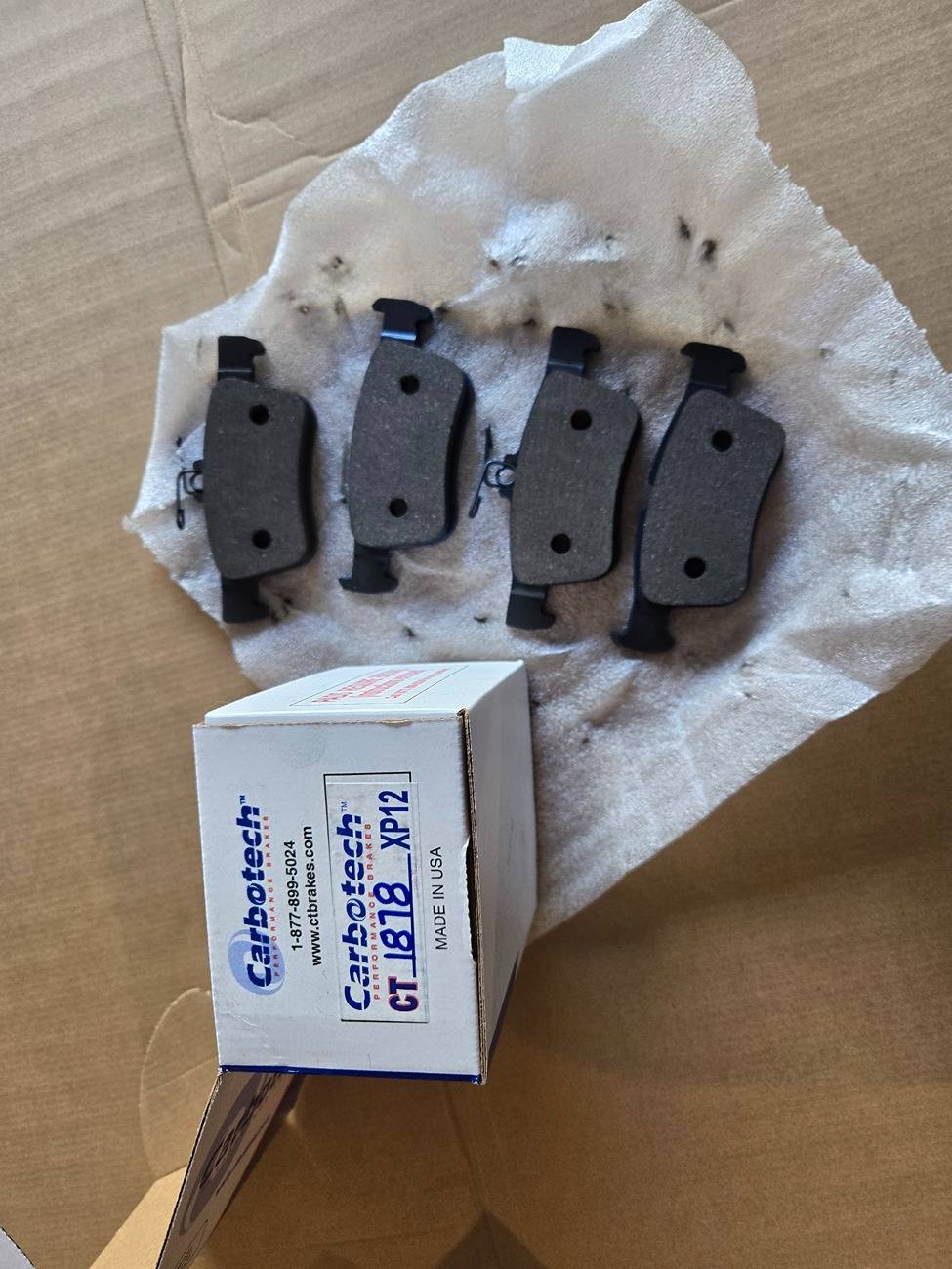 11th Gen Honda Civic Brand new rear track pads and a set of used daily rear pads 20250511_080251