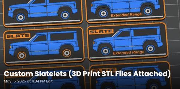 11th Gen Honda Civic SLATE EV truck debuts as convertible SUV custom-slatelets-3d-print-files-jpg-