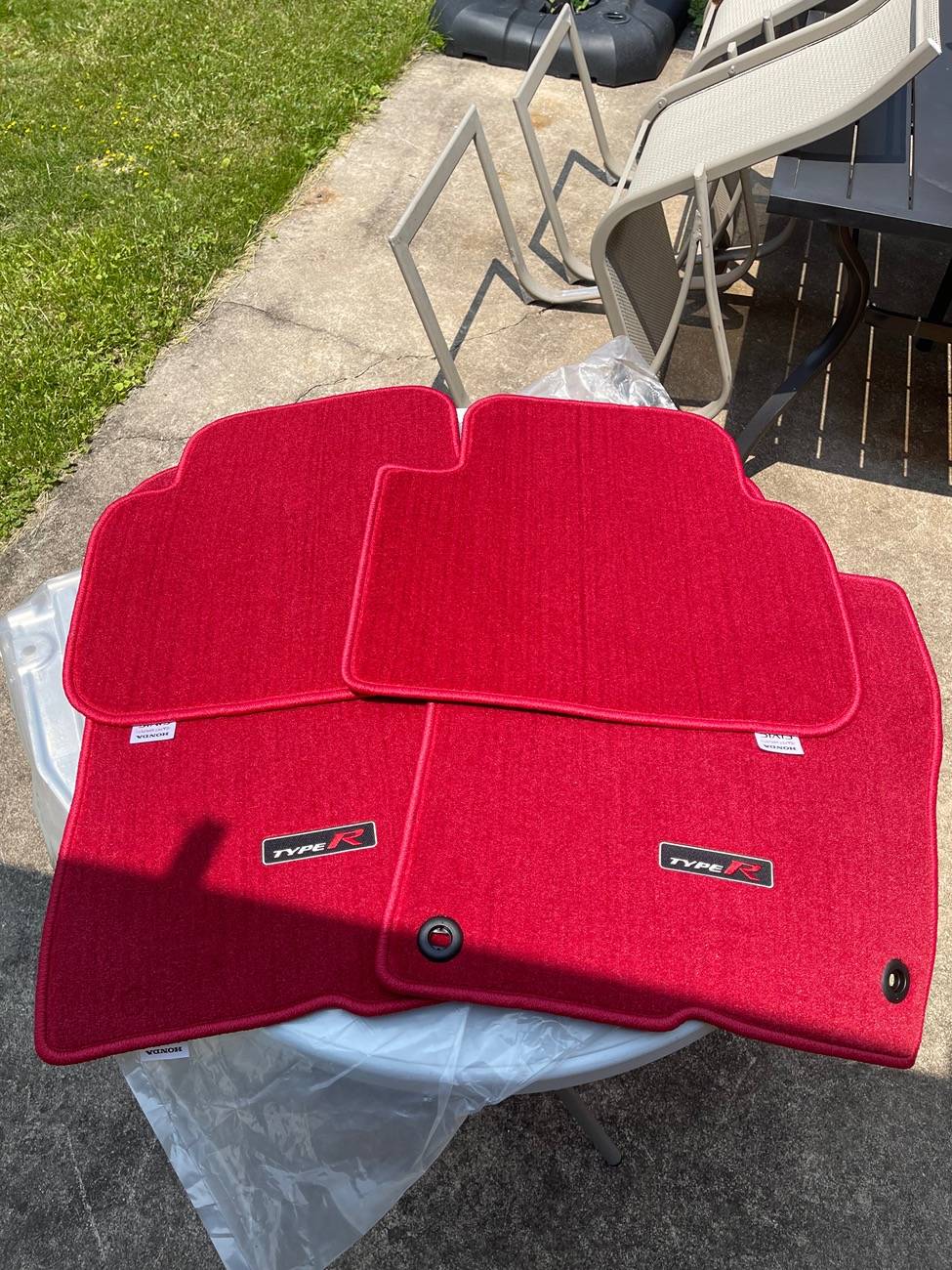 11th Gen Honda Civic Sold - OEM Type R Red Floor Mats IMG_0483