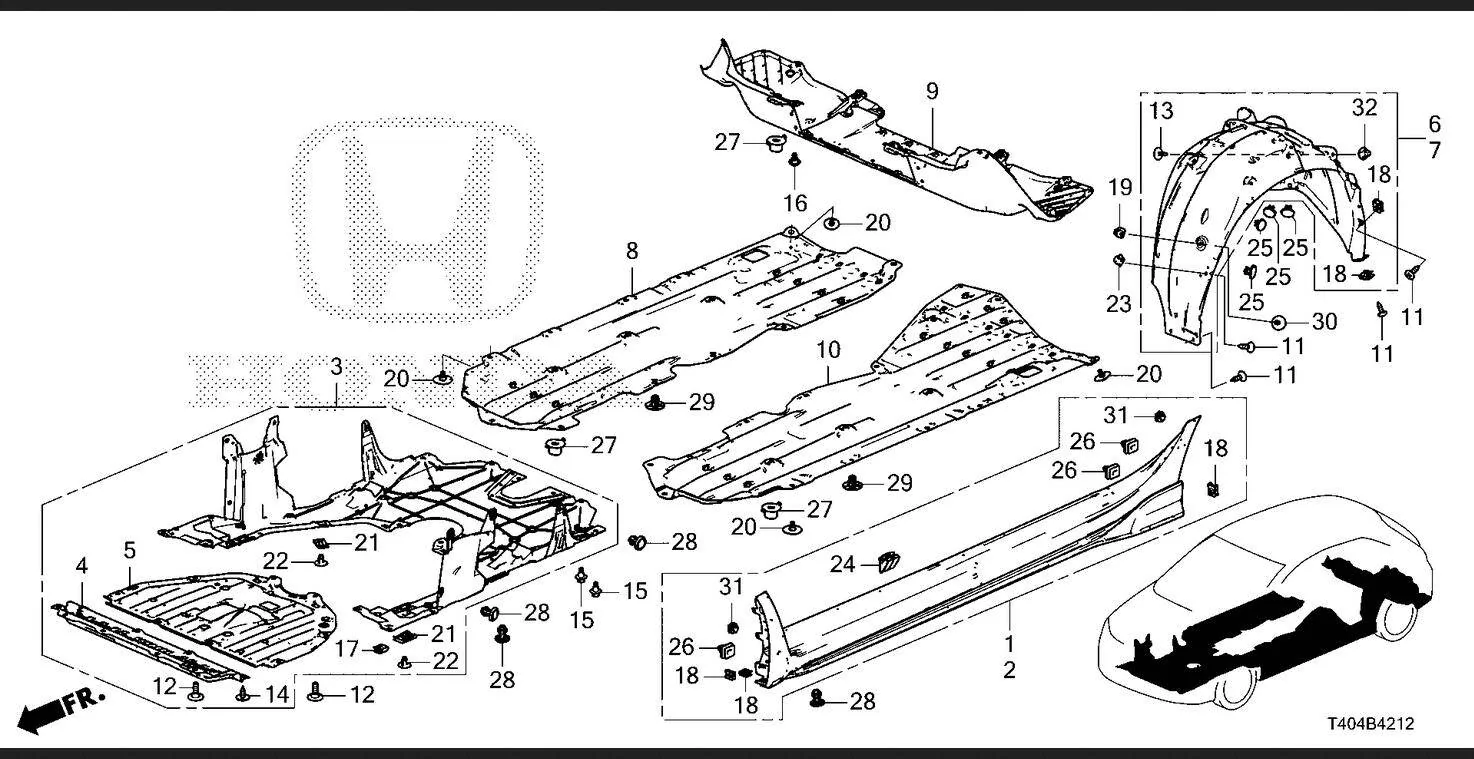 11th Gen Honda Civic FL5 Rear Undercarriage Floor collecting dirt.  No place to drain? 1749963701285-qm