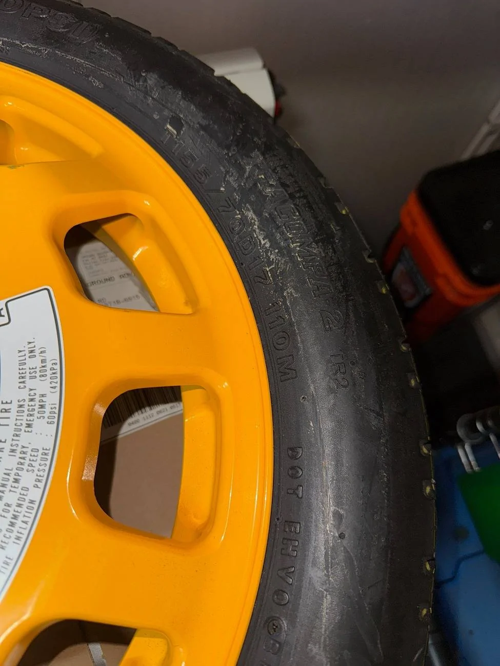 California - Fits FL5 Type R 5x120 (05-12 ACURA RL SPARE TIRE DONUT ...